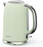 Load image into Gallery viewer, Electric Tea Kettle for Boiling Water, Wide Open Lid Stainless Steel Water Boiler, 1500W/1.7L for Coffee/Tea Brewing, Auto Shut Off &amp; Boil Dry Protection, Cordless Swivel Base &amp; LED Indicator, Green
