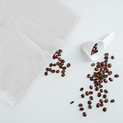 PINGEUI 100 PCS 20 x 24 Inch Cold Brew Coffee Filters, White Coffee Filter Bag with Drawstring, Commercial Cold Brew Filters for Coffee, Tea