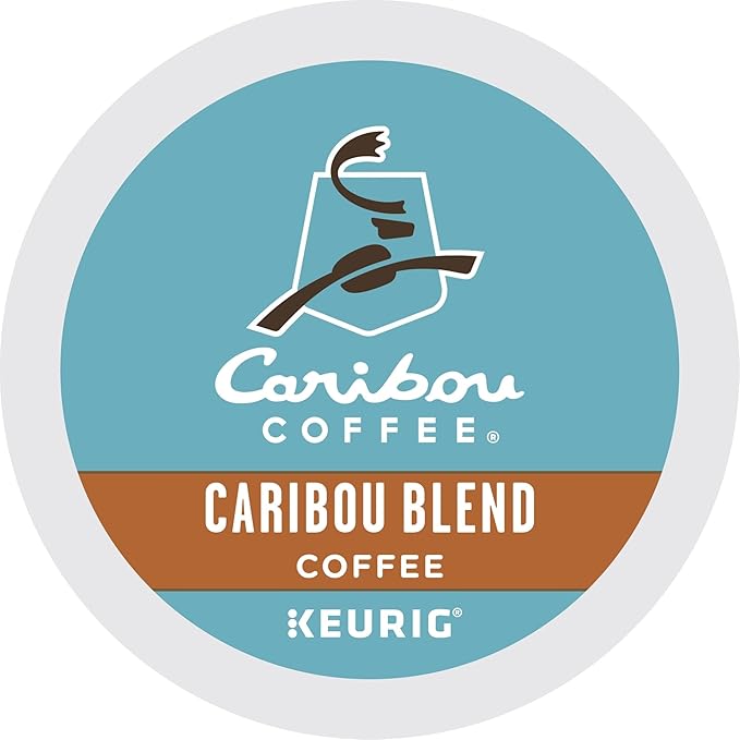 Caribou Coffee Keurig Single-Serve K-Cup Pods, Caribou Blend Medium Roast Coffee, 24 Count