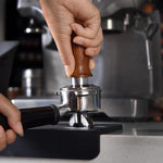 Load image into Gallery viewer, 53.3mm Espresso Hand Tamper, MATOW Calibrated Spring Loaded Coffee Tamper with Stainless Steel Ripple Base, 30lbs Espresso Tamper with Red Rosewood Handle Compatible with Breville 54mm Portafilter