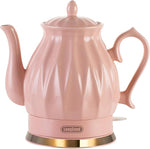 Load image into Gallery viewer, Ceramic Electric Kettle, 1.5L/1200W Boil Water Quickly and Easily with Boil-Dry Protection Auto Shut Off, Detachable Swivel Base, Diamond Cut Glazed