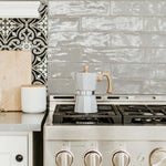 Load image into Gallery viewer, GROSCHE Milano Moka pot, Stovetop Espresso maker, Greca Coffee Maker, Stovetop coffee maker and espresso maker percolator (Grey, 9 cup)