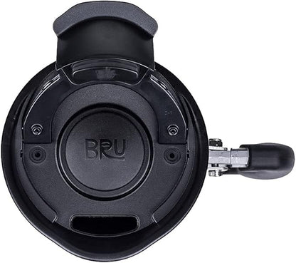 BaseCamp Coffee Press - Double Wall Insulated Stainless Steel - Bru-Stop Technology, No Grounds in Coffee, No Spill Lid (Red Rock, 32 fl.oz)