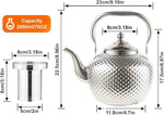 Load image into Gallery viewer, SANQIAHOME 2000ml teapot with Infuser stainless steel Water Boilers lifting handle Tea Maker Water Kettle for Induction/Gas silver