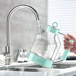 Load image into Gallery viewer, ASCOT Electric Kettle, Glass Electric Tea Kettle Gifts for Men/Women/Family 1.5L 1500W Borosilicate Glass Tea Heater, with Auto Shut-Off and Boil-Dry Protection (Green)