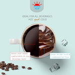 Load image into Gallery viewer, Fine Bone China Coffee Mugs, 10oz White Espresso Cups, Lightweight Tea Cups, Porcelain Coffee Cups Set of 2, Ceramic Mug with Gold Rim for Latte Mocha Cappuccino Women Men, Easy to Hold(Moonlight)