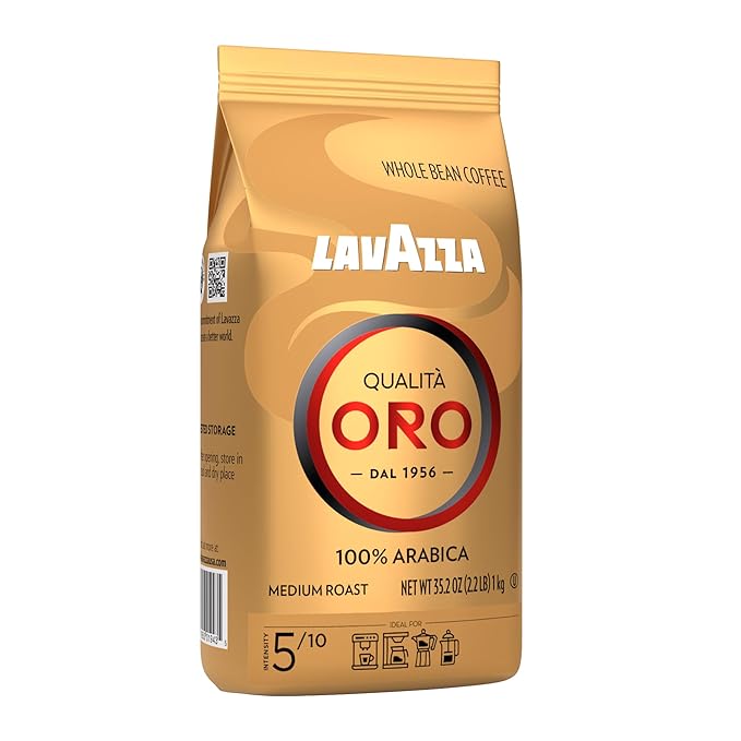Lavazza Qualita Oro Italian Coffee Whole Beans 2lb Pack Of 2