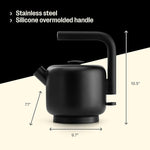 Load image into Gallery viewer, Fellow Electric Clyde Kettle - 1.5 Liter Capacity - Modern Twist On Stovetop Design, All-Purpose, Stainless Steel - Warm Water for Ramen, Oatmeal, Tea, Coffee &amp; more - Large Capacity