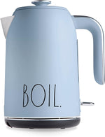 Load image into Gallery viewer, Rae Dunn Electric Hot Water Kettle - Stainless Steel Coffee Maker, Tea Kettle, Swivel Base, With Automatic Shut Off Boil-Dry Protection, Easy Pour, 1500 Watt Boiling Power, 1.7 Liters, Baby Blue