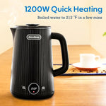 Load image into Gallery viewer, Arofeer® 1.7L(57oz) Large Electric Kettle Temperature Control, 7+Cups Electric Tea Kettle for Coffee&amp;Tea, 2 quarts Big Hot Water Kettle Electric with,1200W,Keep Warm-Black