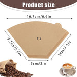Load image into Gallery viewer, 200 Count Coffee Filter #2, 2 Coffee Filters Cone Unbleached Disposable Coffee Filters 2 Cone Paper Fits for Drip and Compatible with Pour Over Coffee Maker(2-6 Cup)