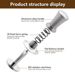 Load image into Gallery viewer, K COOL Espresso Hand Tamper, Premium Barista Coffee Tamper with Calibrated Spring, Stainless Steel Base Tamper Compatible with Espresso Machine Rancilio, Gaggia Bottomless Portafilter (58mm, Silver)