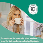 Load image into Gallery viewer, FGO Organic Spearmint Leaf Tea, 100 Count, Eco-Conscious Tea Bags, Caffeine Free, Resealable Bag, Packaging May Vary (Pack of 1)