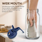 Load image into Gallery viewer, Glass Pitcher with Lid, 64 OZ Mason Jar Pitcher Double Leak Proof, 2 Quart Breast Milk Storage Containers for Fridge, Wide Mouth Glass Jar for Sun Tea, Juice, Cold Brew Coffee