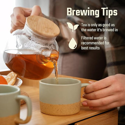 Cederberg Tea Company Lemon Honeycomb Rooibos Tea Bags - Made with Organic Red Rooibos Tea, South African Herbal Tea, Naturally Caffeine Free Tea, Small Batch - Select Blend Non-GMO, Premium Leaf, Antioxidant-Rich, 100 Count