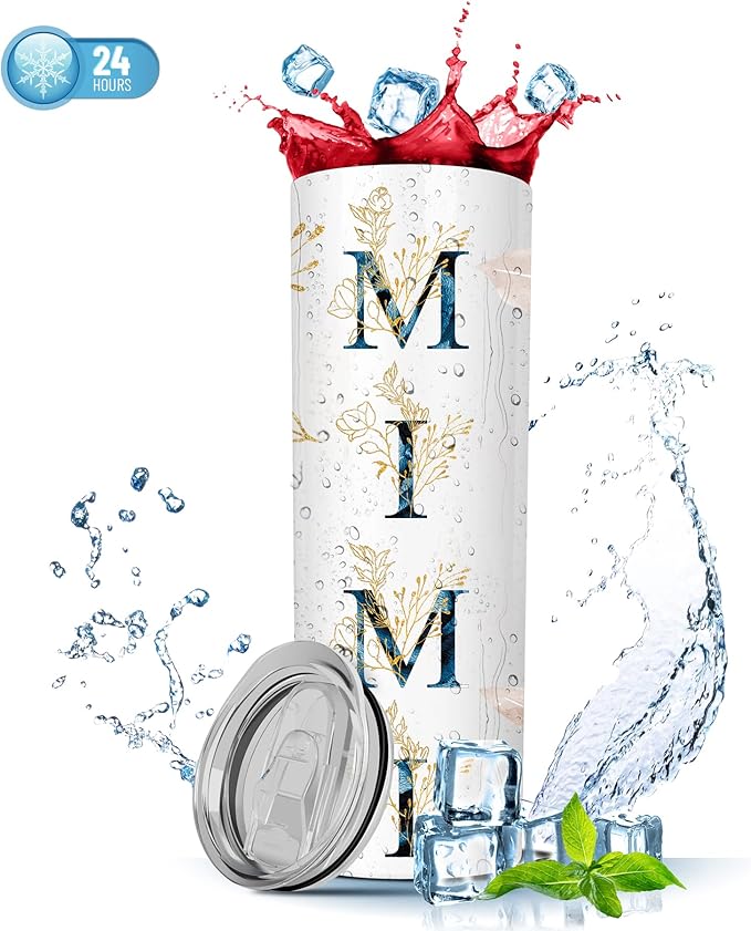 AGOT Mimi Gifts for Grandma - 20oz Skinny Tumbler Gift from Grandchildren for Christmas Day Birthday Mother's Day
