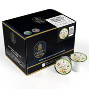 Teavity Organic Lemongrass and Cinnamon Tea Pods for Keurig - Naturally Decaffeinated Herbal Tea Blend (36 Pods)