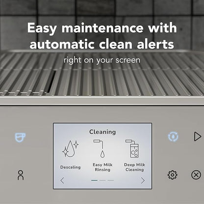 KitchenAid Fully Automatic Espresso Machine KF7 with Milk Attachment, KES8557BK, Cast Iron Black