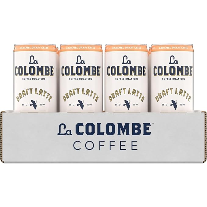 La Colombe Coffee, Caramel Draft Latte, 11 fl oz Cans (Pack of 12), Coffeehouse Quality Cold Brew, Specialty Grade Coffee Beans, Ready-to-Drink On-the-Go