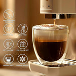 Load image into Gallery viewer, 8 Ounces Set of 4 Double Walled Glass Coffee Mugs Insulated Layer Coffee Cups Borosilicate Glass Espresso Double Insulated Clear Glass Coffee Mug for Hot Beverages