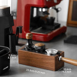 Load image into Gallery viewer, MHW-3BOMBER Espresso Tamping Station, 4 in 1 Walnut Espresso Organizer Box with Magnetic Drawer for Storage 51-58mm Espresso Tamper,Distributor,Portafilter and Espresso Accessories,CH6718