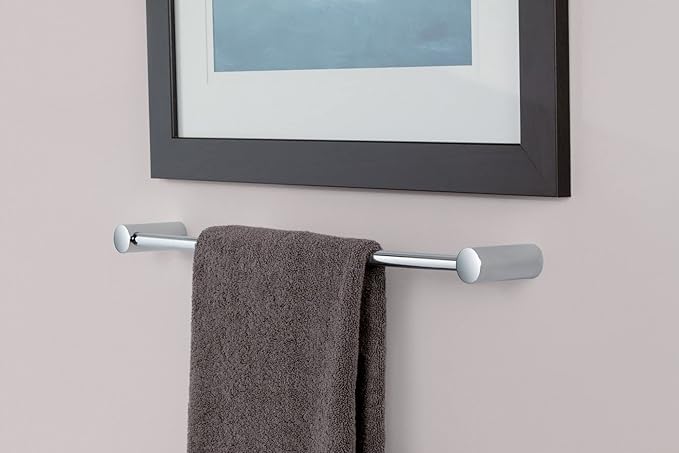 Moen Align Chrome 18 in. Modern Single Towel Bar, YB0418CH