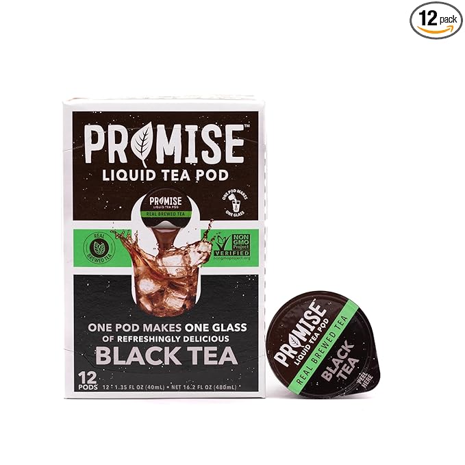 Promise Tea by Java House - Cold-Brewed Tea Concentrate Pods - Ethically Sourced - Black Tea - Pack of 12