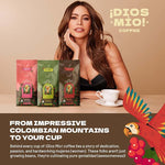 Load image into Gallery viewer, Dios Mio Coffee by Sofia Vergara, Dark Roast, Whole Bean Premium Colombian Coffee, 12 Ounce Bag (Pack of 2)