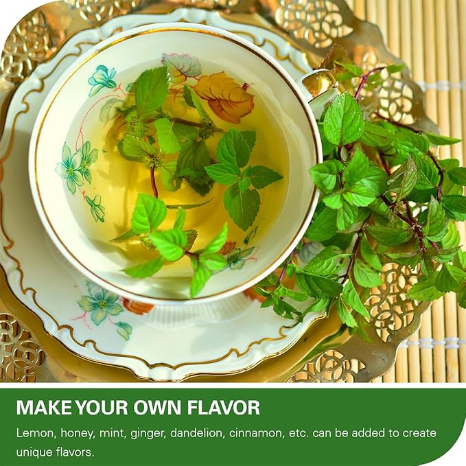 WT WEETEE Nettle Leaf Tea Bags, Made with 100% Pure Stinging Nettle Leaf, Natural Caffeine-free Herbal Tea Rich in Vitamins & Minerals,1.5g x 100 Counts