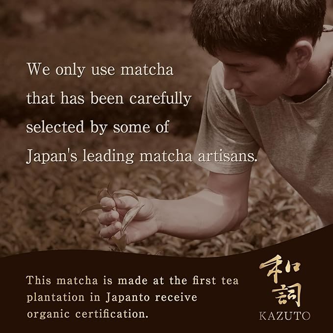 Kazuto Matcha Organic Ceremonial Green Tea Powder - Teahouse Edition - Premium First Harvest Ceremonial Grade- – Authentic Japanese First Harvest Ceremonial Grade Matcha Green Tea Powder from Shizuoka