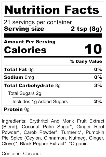 Eleven TLC, Organic Ginger Turmeric Spiced Golden Superfood Instant Latte & Drink Mix, Herbal Ginger Tea, Golden Milk Powder, Moon Cycle Non-Reactive Glass Jar, MD Formulated, 21 Servings