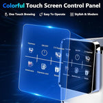 Load image into Gallery viewer, Espresso Machine 20 Bar,Touch Screen Espresso Maker with Steam Milk Frother,Stainless Steel Coffee Machine for Cappuccino Latte Americano Cold Brew,1350W Fast Heat Up System,Silver