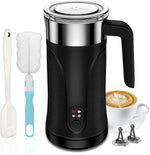 Load image into Gallery viewer, Milk Frother, 4-in-1 Milk Frother and Steamer, 10.1oz/300ml Automatic Hot and Cold Foam Maker and Milk Warmer, Electric Milk Frother for Coffee, Latte, Cappuccino, Matcha(Black)