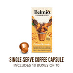 Load image into Gallery viewer, Belmio Caramel Caramba Espresso Coffee Pods – Medium Roast – Rich &amp; Sweet - Nespresso Original Line Compatible – 10 Count (Pack of 10)