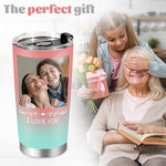 Load image into Gallery viewer, Personalized Coffee Tumbler with Pictures Text, 20oz Custom Insulated Stainless Steel Tumbler, Customized Christmas Birthday Gifts for Women Men, Custom Travel Coffee Cup with Lids