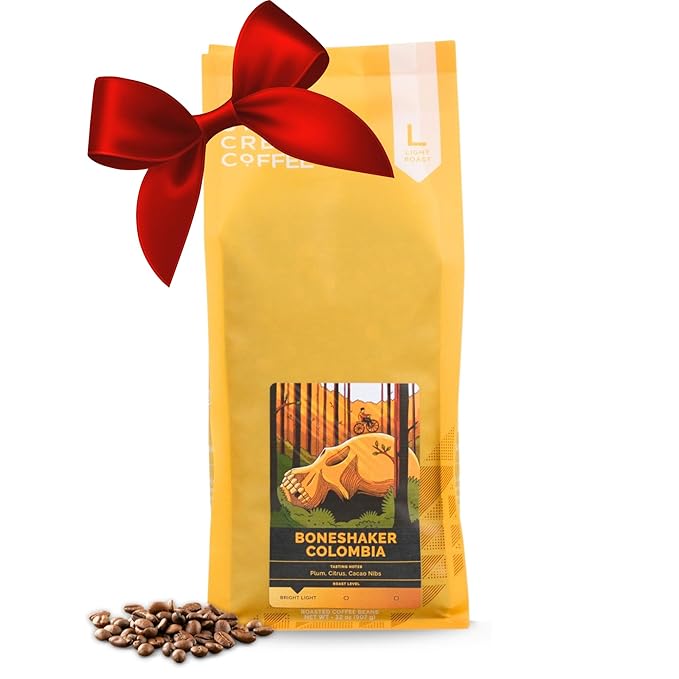 Stone Creek Coffee Light Roast Ground Coffee – 2 LB (Pack of 1) – Smooth Specialty Fresh Roasted Coffee Beans with Juicy and Citrus Tasting Notes, Boneshaker Colombia