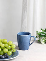 Load image into Gallery viewer, famiware Aurora Coffee Mugs, 14oz Mug Set of 4, Stoneware Mug, Cups for Kitchen, Cappuccino, Latte, Reactive Glaze, Microwave Safe, Scractch-resistant, Lagoon Blue