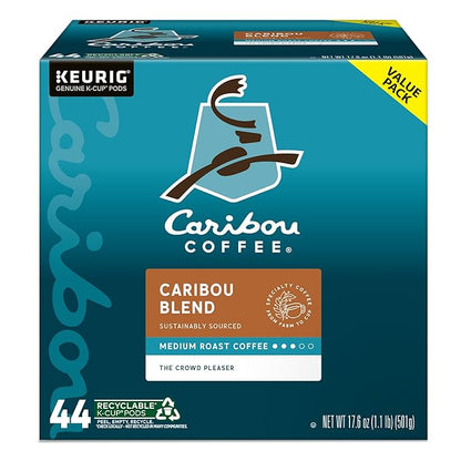 Caribou Coffee Caribou Blend Keurig Single-Serve K-Cup Pod, Medium Roast Coffee, 44 Count(Pack of 1)