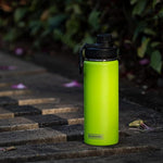 Load image into Gallery viewer, koodee Insulated Water Bottle, 18 oz Stainless Steel Double Wall Vacuum Wide Mouth Sport Bottle with Leakproof Spout Lid (Apple Green)