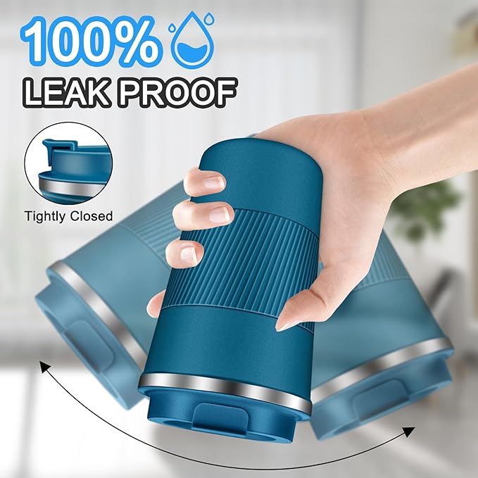 Coffee Travel Mug 12 oz & 17 oz Insulated Coffee Mug with Lid Portable Spill-Proof Coffee Travel Mug No Handle Reusable Stainless Steel Mug Keeps Cold and Hot Suitable for Car, Daily, Travel and Gifts