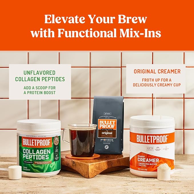 Bulletproof The Mentalist Medium-Dark Roast Whole Bean Coffee, 5 Pounds (bulk), 100% Arabica Beans, Clean Coffee Tested for Toxins, Packaging May Vary