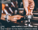 Load image into Gallery viewer, KYONANO Espresso Accessories - 51mm Coffee Tamper - Espresso Tamper 51mm - Espresso Press Tamper- Espresso Hand Tamper with Stainless Steel Base and Chacate Preto Wooden Handle