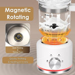 Load image into Gallery viewer, Milk Frother, 16.9 OZ Milk Frother and Steamer, 4 in 1 Electric Milk Frother Dishwasher Safe, Durable Silent Working Frother for Coffee, Hot and Cold Foam Maker, White Glass