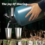 Load image into Gallery viewer, 1.5 Gallon Water Bottle Insulated(Cold for 48 Hrs),BPA Free&amp;Leak Proof,196oz Stainless Steel Water Jug,Big thermos,Large Water Bottle with Handle for Gym,Hiking,Camping&amp;Travel,Lake Blue