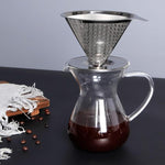 Load image into Gallery viewer, Pour Over Coffee Maker 1-4 Cup, V60 Pour Over, 18/10 Stainless Steel Laser Coffee Dripper, Fine Mesh Double Layer Metal Cone Filter, Colador De Cafe