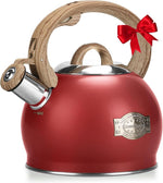Load image into Gallery viewer, Tea Kettle for Stovetop, 2.1 Quart Loud Whistle Stovetop Teapots,Food Grade Stainless Steel Tea kettles for Stove Top with Anti-hot Ergonomic Handle,Suitable for All Heat Sources