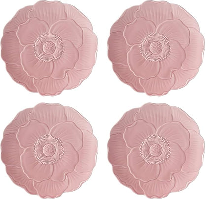 Lenox 897768 Butterfly Meadow Floral Accent Plates, Pink, Set of 4