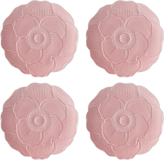 Lenox 897768 Butterfly Meadow Floral Accent Plates, Pink, Set of 4