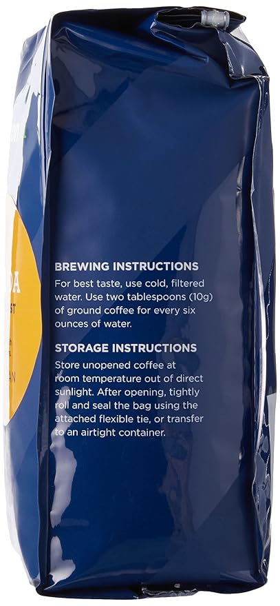 AmazonFresh Direct Trade Rwanda Whole Bean Coffee, Light Roast, 12 Ounce (Pack of 2)