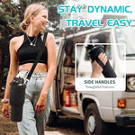 Load image into Gallery viewer, Insulated Water-Cup Skinny-Bottle 40 oz - Stainless Steel Insulated Water Bottles fits in Cup Holder, Leak Proof Metal Flask Water Cup with Straw Spout Lids for Women Men